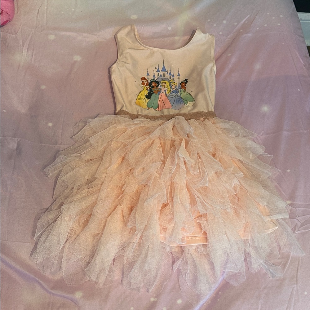 Disney Princess Tulle Dress with Castle Print size 3t